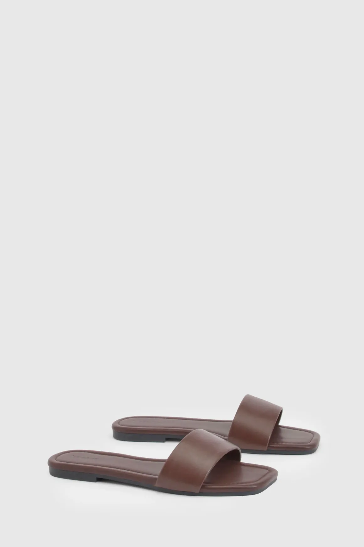 Mules À Bout Carré Basiques