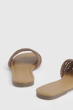 boohoo Mules À Bout Carré Effet Crochet< Sandales