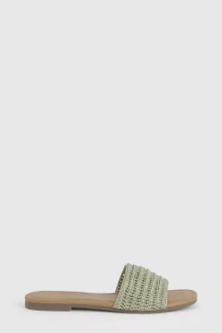 Mules À Bout Carré En Crochet