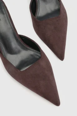 Mules À Bout Carré En Synthétique