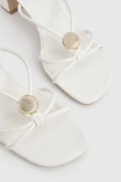 Mules À Brides Avec Détails Dorés