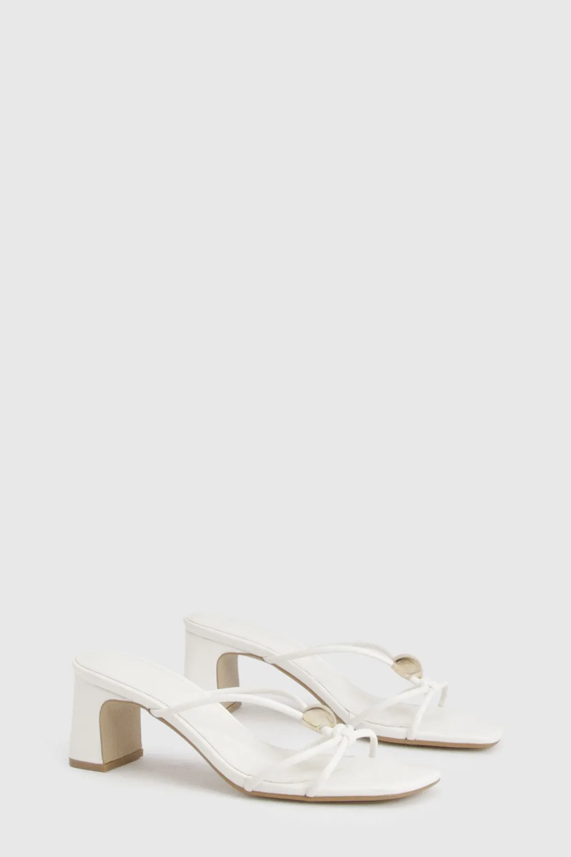 Mules À Brides Avec Détails Dorés