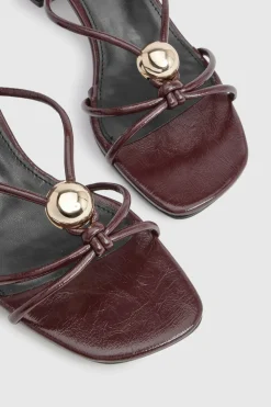 boohoo Mules À Brides Avec Finitions Dorées< Chaussures Festives|Chaussures À Talons