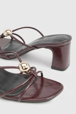 boohoo Mules À Brides Avec Finitions Dorées< Chaussures Festives|Chaussures À Talons