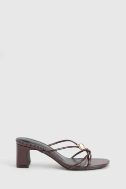 boohoo Mules À Brides Avec Finitions Dorées< Chaussures Festives|Chaussures À Talons
