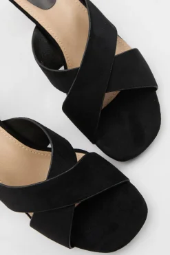 Wallis Mules À Brides Croisées En Synthétique Beau< Chaussures À Talons|Sandales