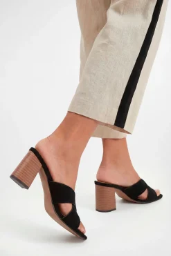 Wallis Mules À Brides Croisées En Synthétique Beau< Chaussures À Talons|Sandales