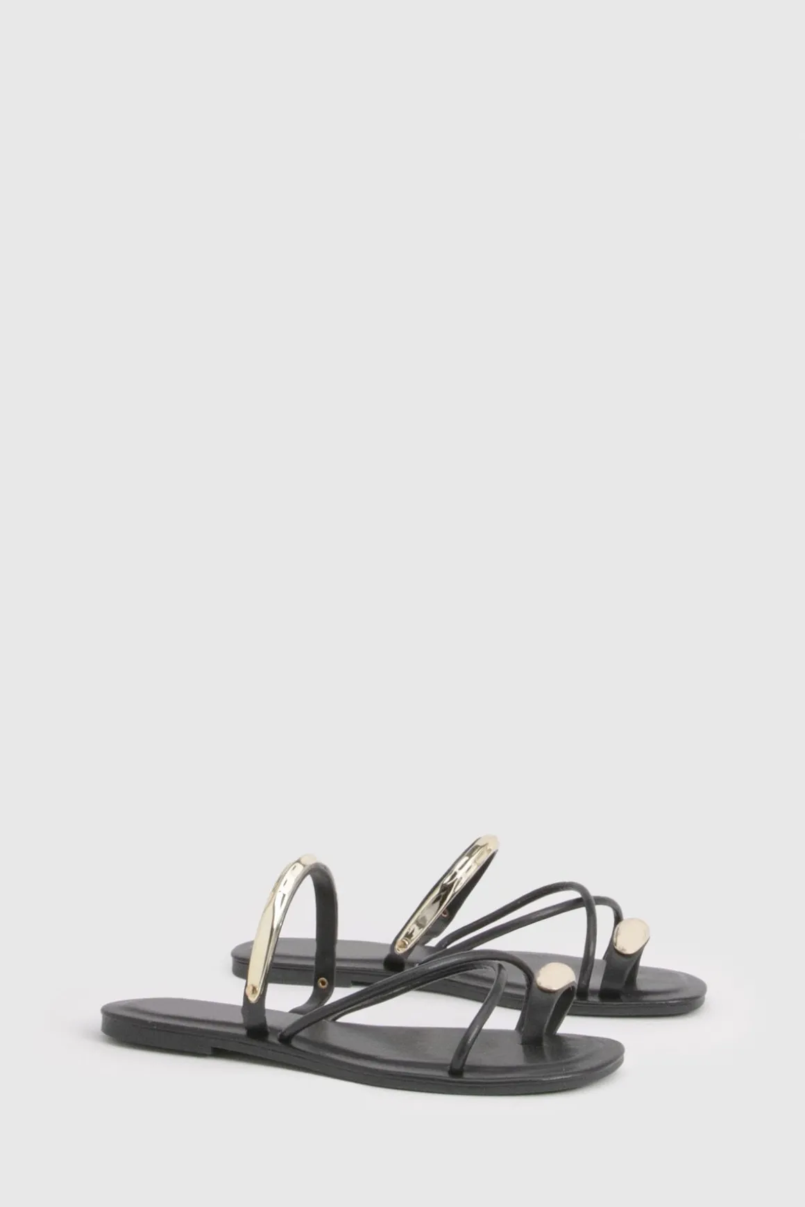 Mules À Brides Entrecroisées Avec Détail Hardwear