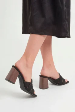 Wallis Mules Brooklyn À Talon Bloc En Synthétique< Chaussures À Talons|Mules