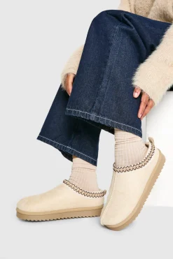 Mules Confortables Brodées