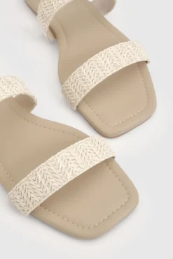 Mules À Double Bride Au Crochet