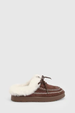 Mules Douillettes à Détail de Surpiqûre