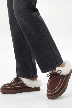 Mules Douillettes à Détail de Surpiqûre