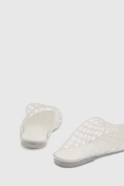 Oasis Mules À Enfiler Tressées En Plastique Souple Barbara Jelly< Chaussures Plates|Chaussures Dorées