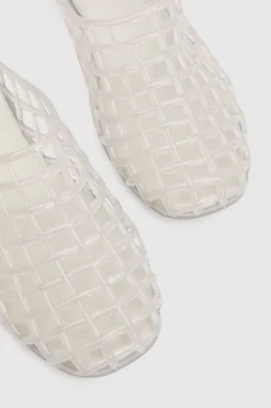 Oasis Mules À Enfiler Tressées En Plastique Souple Barbara Jelly< Chaussures Plates|Chaussures Dorées