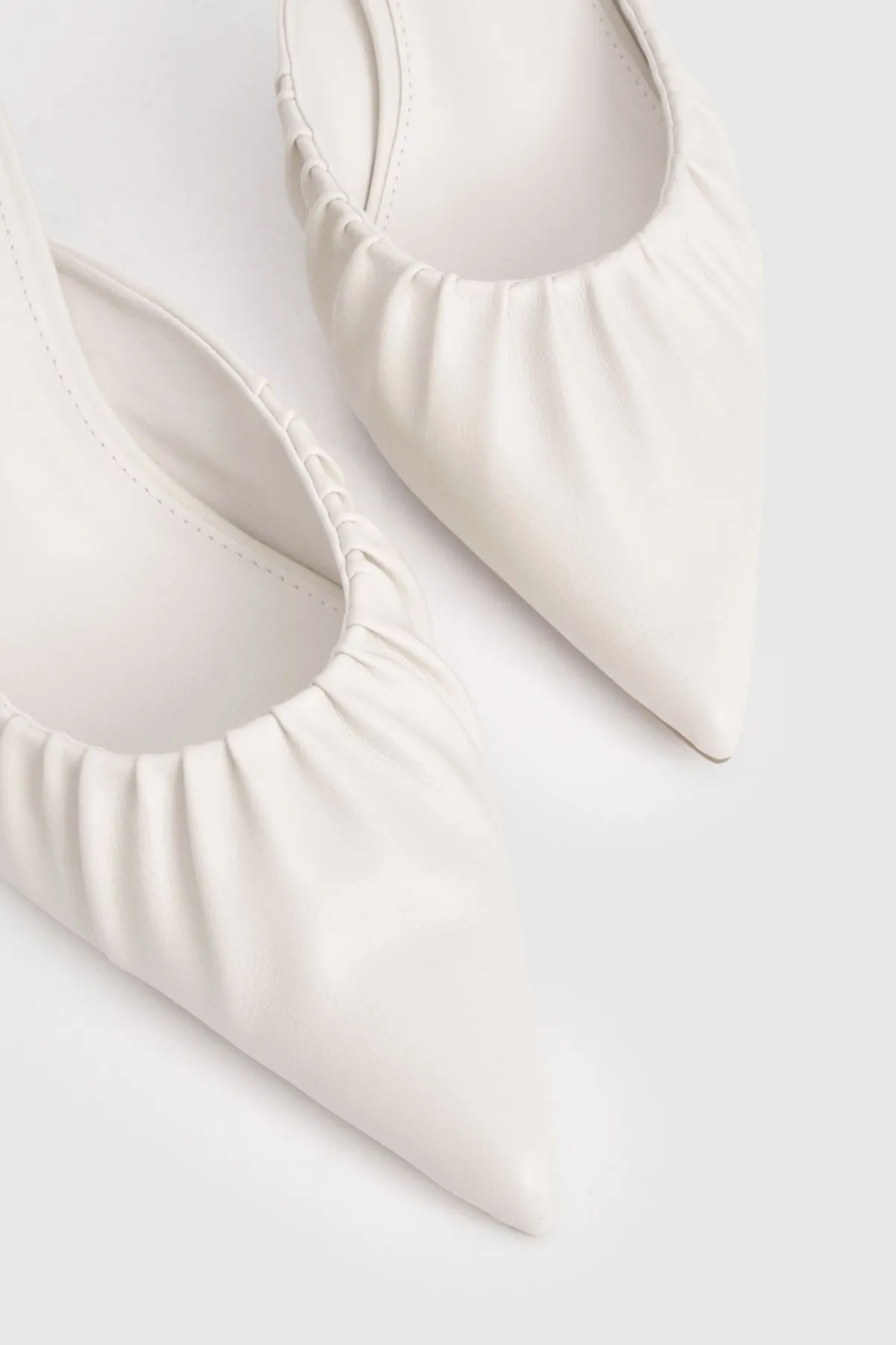 boohoo Mules Fermées À L'avant À Talon Mi-haut Avec Détail Froncé< Chaussures Festives|Chaussures À Talons