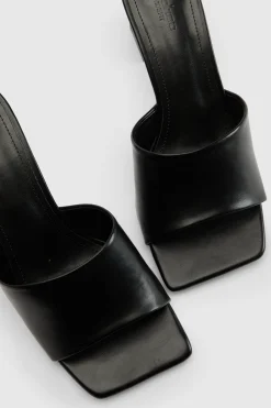 boohoo Mules À Petit Talon Bloc Coupe Large< Chaussures Festives|Chaussures À Talons