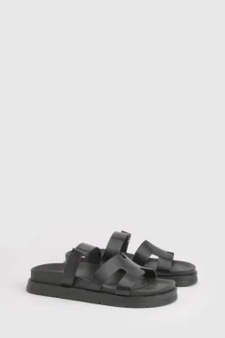 Mules À Plateforme À Découpes
