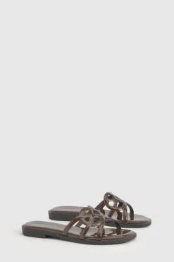 boohoo Mules Plates À Découpes< Sandales