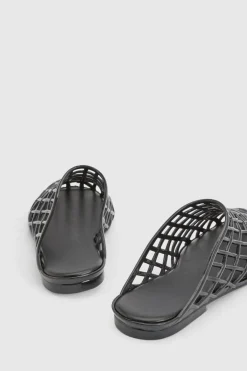 boohoo Mules Plates En Plastique Tressé À Bout Rond< Chaussures Plates|Mules