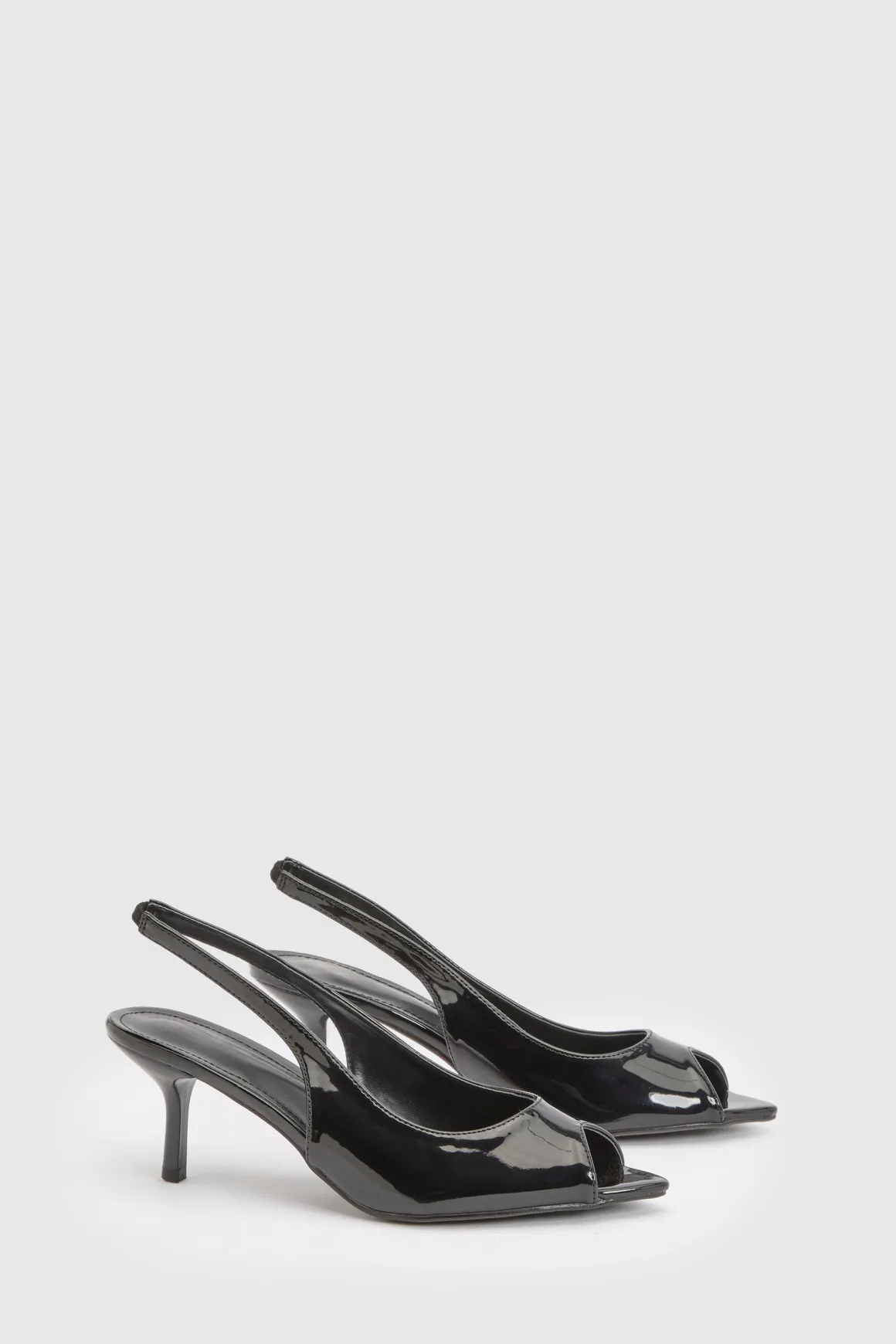 Mules À Talon Avec Bout Ouvert Et Bride Arrière
