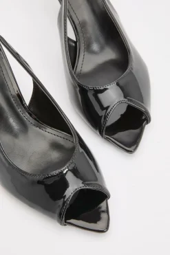 Mules À Talon Avec Bout Ouvert Et Bride Arrière