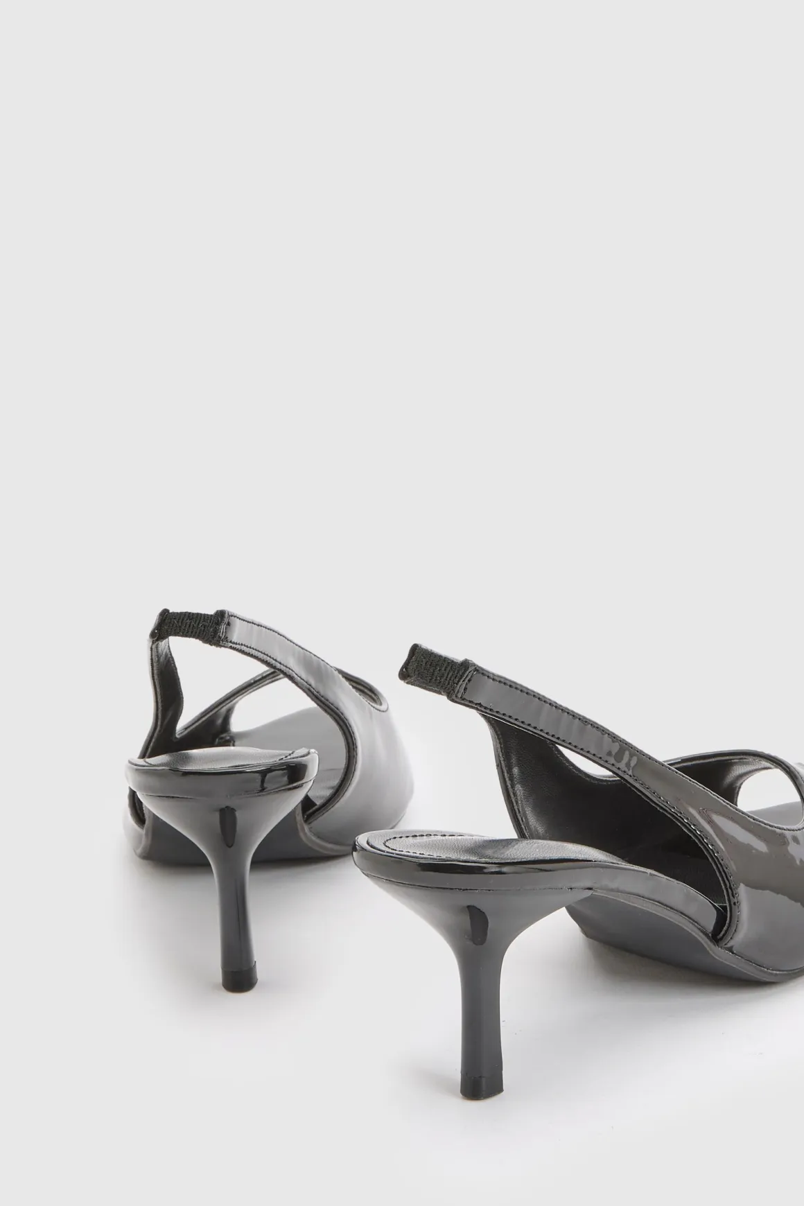 Mules À Talon Avec Bout Ouvert Et Bride Arrière
