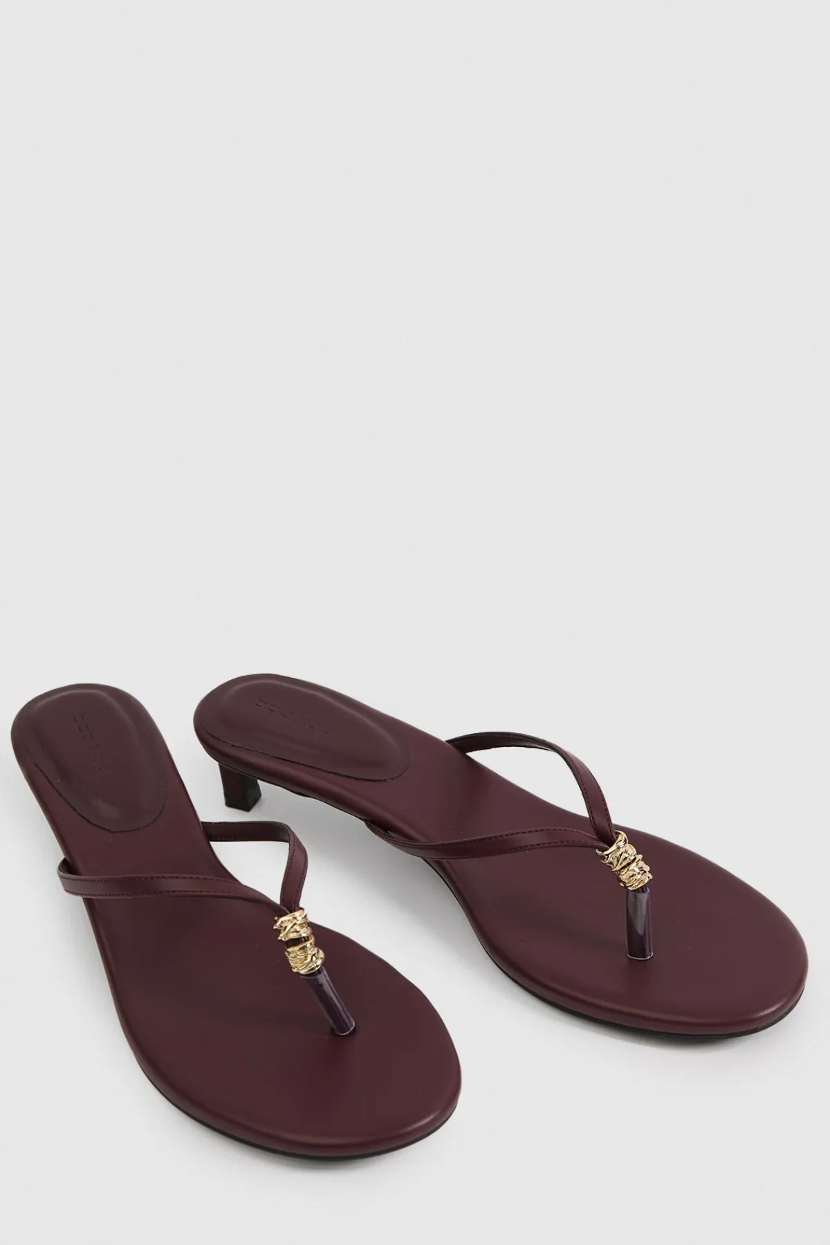 boohoo Mules À Talon Avec Bride Entre-orteils Ornée< Chaussures À Talons|Mules