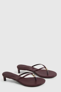 boohoo Mules À Talon Avec Bride Entre-orteils Ornée< Chaussures À Talons|Mules