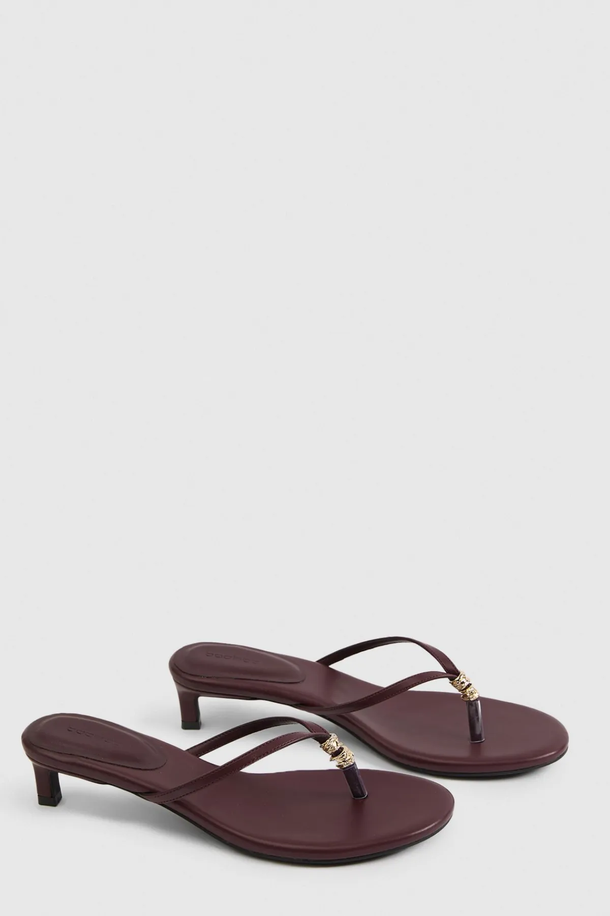 boohoo Mules À Talon Avec Bride Entre-orteils Ornée< Chaussures À Talons|Mules