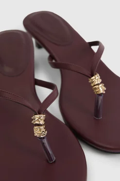 boohoo Mules À Talon Avec Bride Entre-orteils Ornée< Chaussures À Talons|Mules