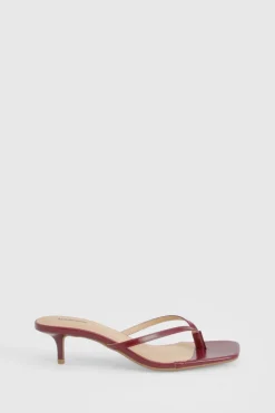 Mules à Talon avec Bride Entre-Orteils