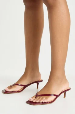 Mules à Talon avec Bride Entre-Orteils