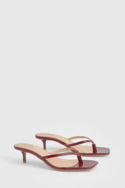 Mules à Talon avec Bride Entre-Orteils