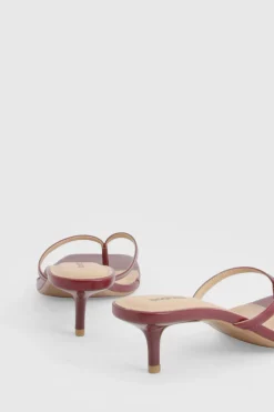 Mules à Talon avec Bride Entre-Orteils