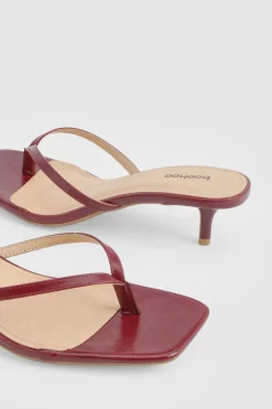 Mules à Talon avec Bride Entre-Orteils