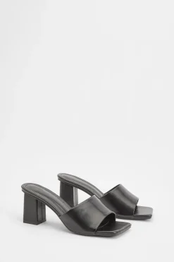boohoo Mules À Talon Bloc Bas< Chaussures Festives|Chaussures À Talons