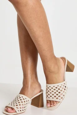 boohoo Mules À Talon Bloc Tressées< Chaussures Festives|Chaussures À Talons
