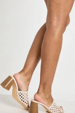 boohoo Mules À Talon Bloc Tressées< Chaussures Festives|Chaussures À Talons
