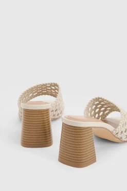 boohoo Mules À Talon Bloc Tressées< Chaussures Festives|Chaussures À Talons