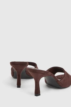 boohoo Mules À Talon Bout Rond En Synthétique< Chaussures Festives|Chaussures À Talons