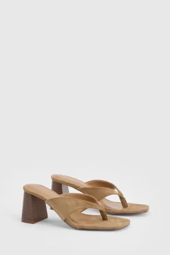 boohoo Mules À Talon Compensé Avec Bride Entre Les Orteils< Chaussures Festives|Chaussures À Talons