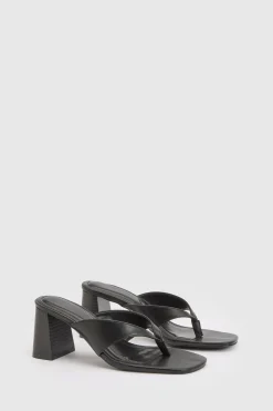boohoo Mules À Talon Compensé Avec Bride Entre Les Orteils< Chaussures Festives|Chaussures À Talons