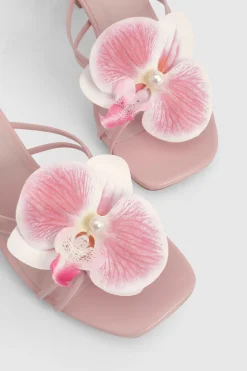 boohoo Mules À Talons Avec Brides Et Fleur< Chaussures Festives|Chaussures À Talons