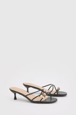 boohoo Mules À Talons Avec Brides Ornées De Perles< Chaussures Festives|Chaussures À Talons