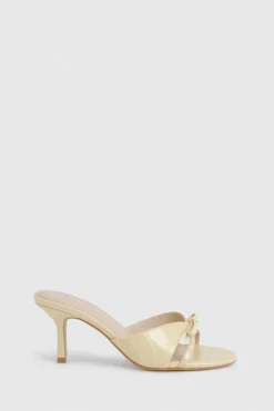 boohoo Mules À Talons Avec Détail Nœud< Chaussures Festives|Chaussures À Talons