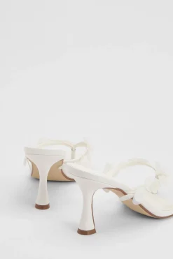 Mules À Talons Avec Entre-doigt Et Sequins Assortis