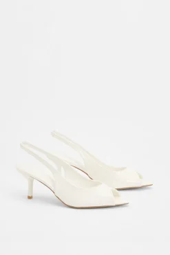 Mules À Talons Bout Ouvert Et Bride Arrière