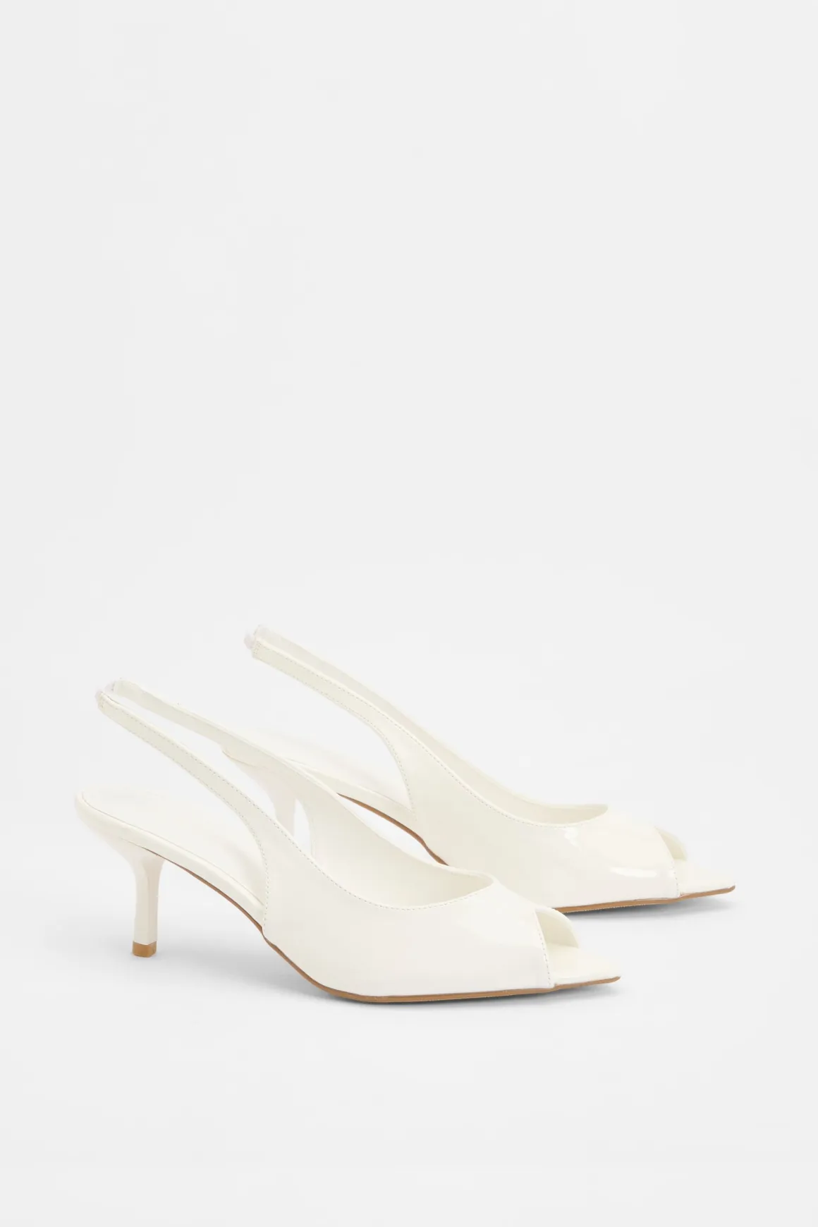 Mules À Talons Bout Ouvert Et Bride Arrière