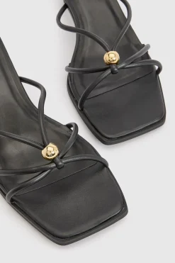 Mules À Talons À Brides Avec Détail Métallique